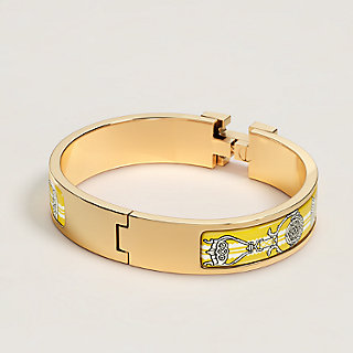 ブレスレット　HERMES Clic H Bracelet イエロー HERMES エルメス ブレスレット クリックH CLIC H PM H700001FO